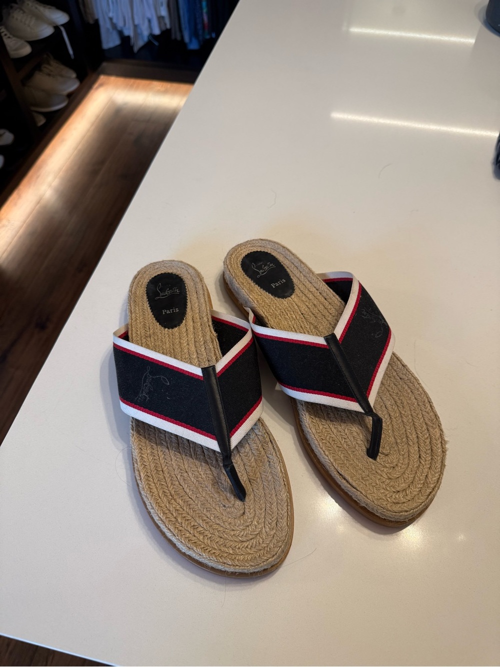 Christian Louboutin Hot Flip Slide Sandals Mens 45